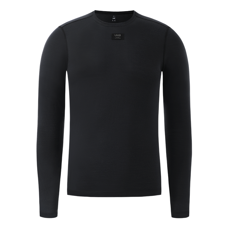 Men's Merino Wool L/S Base Layer PR-1 Xingchuan-Black