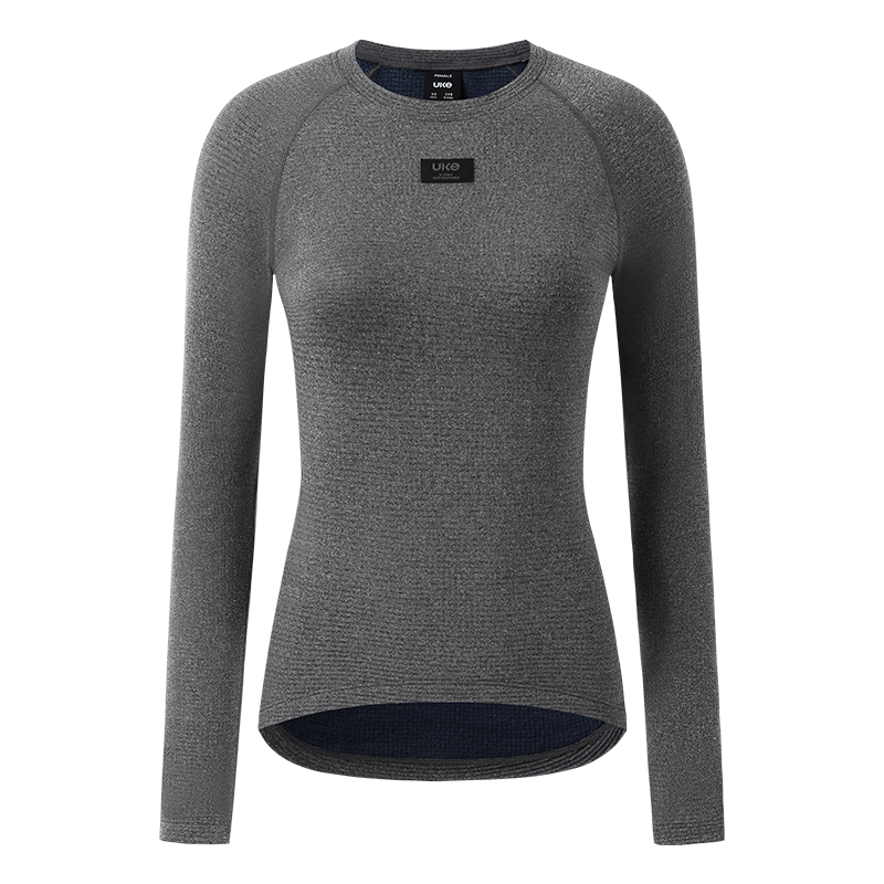 Women's Merino Wool L/S Base Layer SI-1 Youwu-Dark Hemp Gray