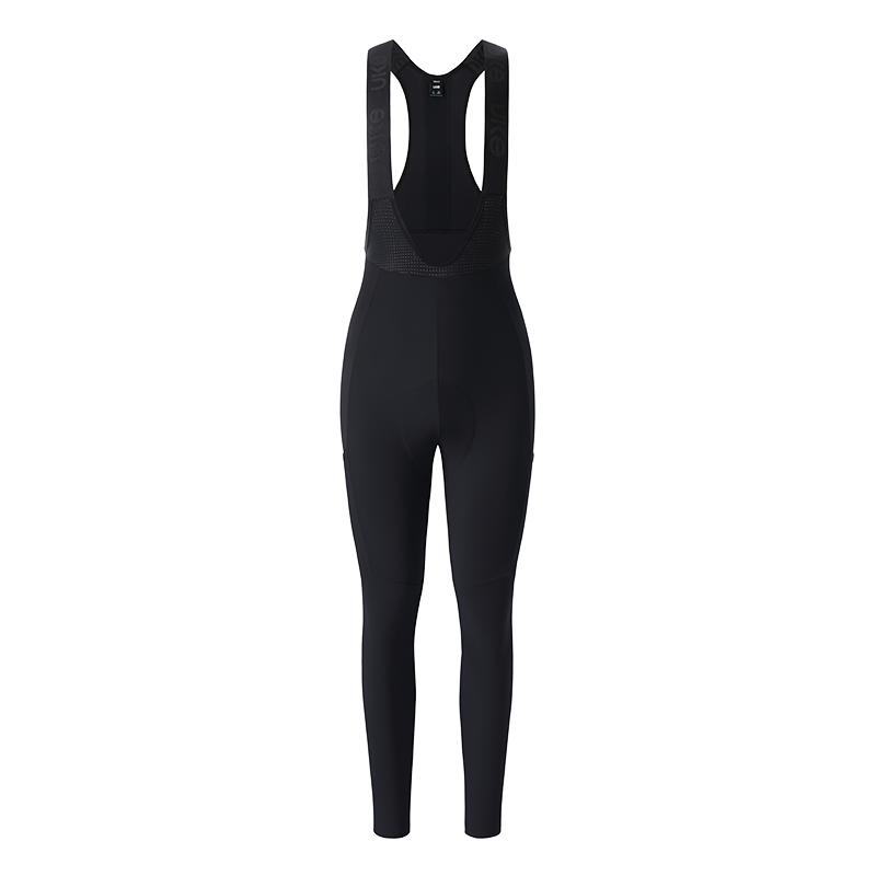 Women's Thermal Cargo Bib Tights CL-1 Qingye-Black