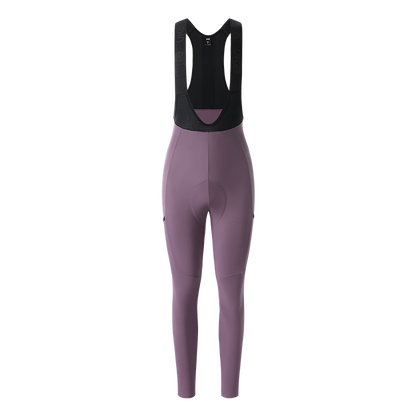 Women's Thermal Cargo Bib Tights CL-1 Qingya-Wisteria