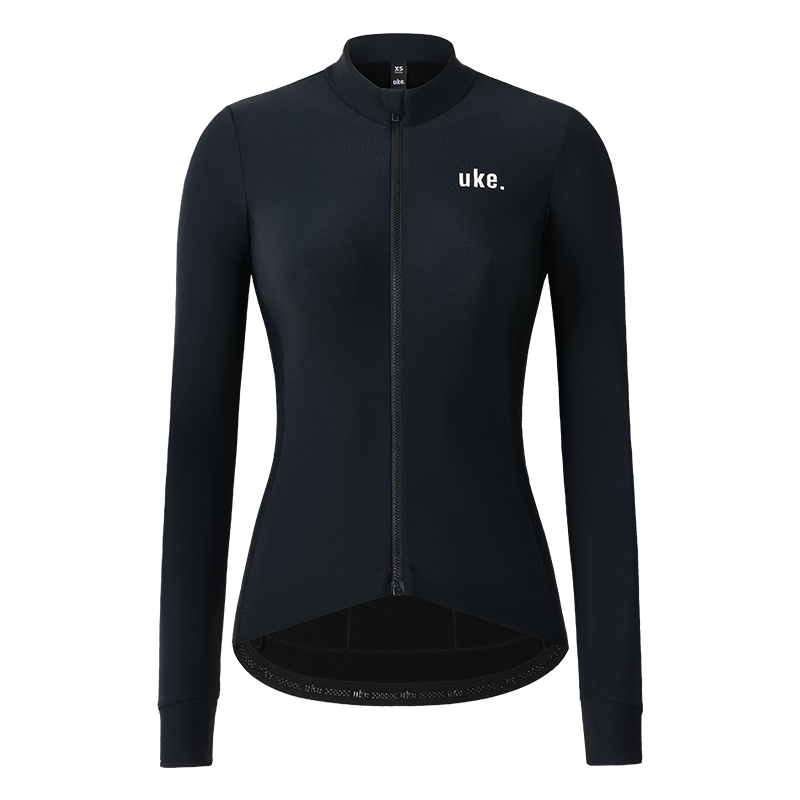 Women's Training Thermal Cycling Jersey Jade-Black