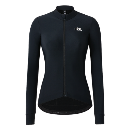 Women's Training Thermal Cycling Jersey Jade-Black