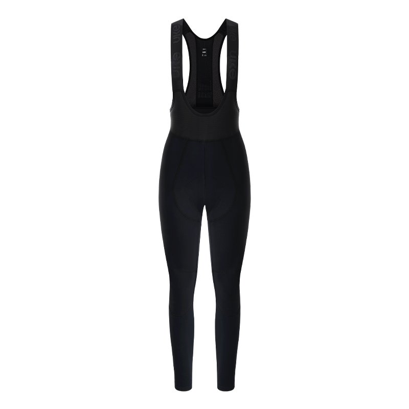 Women's Windproof Thermal Bib Tights PR-1 Black-Black