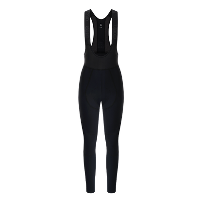 Women's Windproof Thermal Bib Tights PR-1 Black-Black