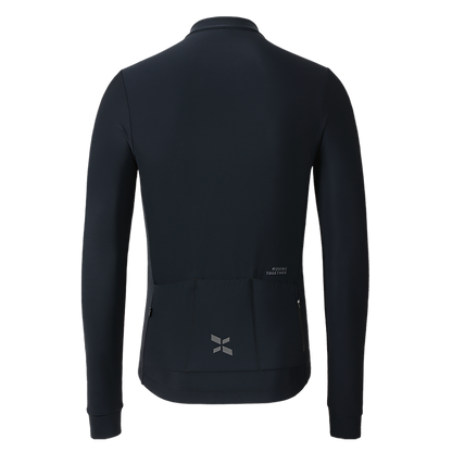 Men's Training Thermal Cycling Jacket Ocean-Black
