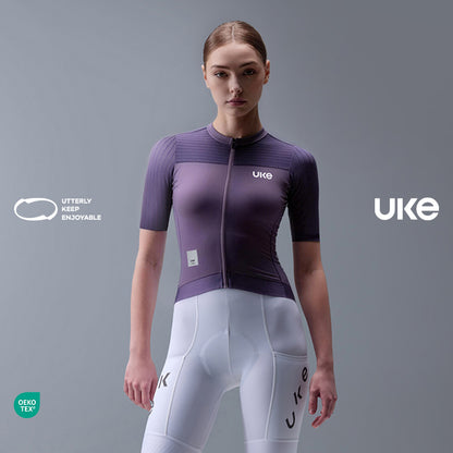 Women's Short Jersey Road  RP600-Deep plum purple