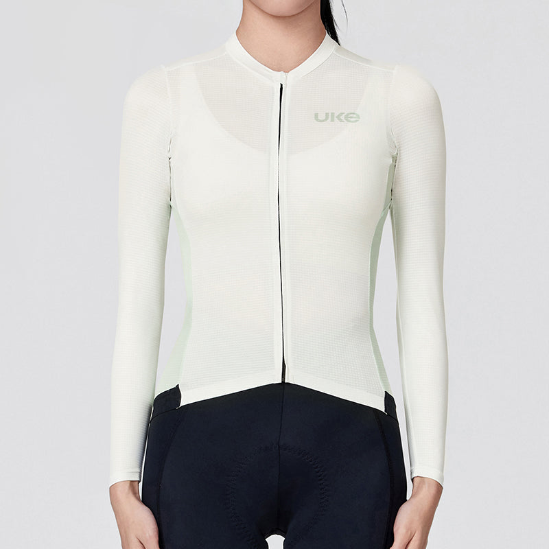 Women's LS Jersey CL-1 Moonlight-Grass Green