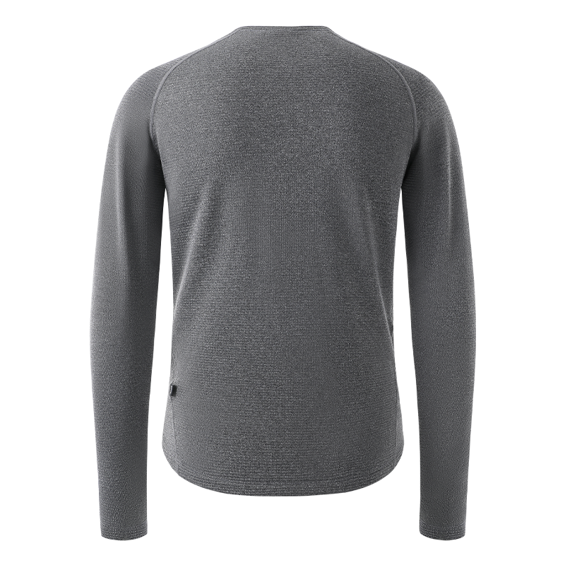 Men's Merino Wool L/S Base Layer SI-1 Shanyue-Dark Hemp Gray