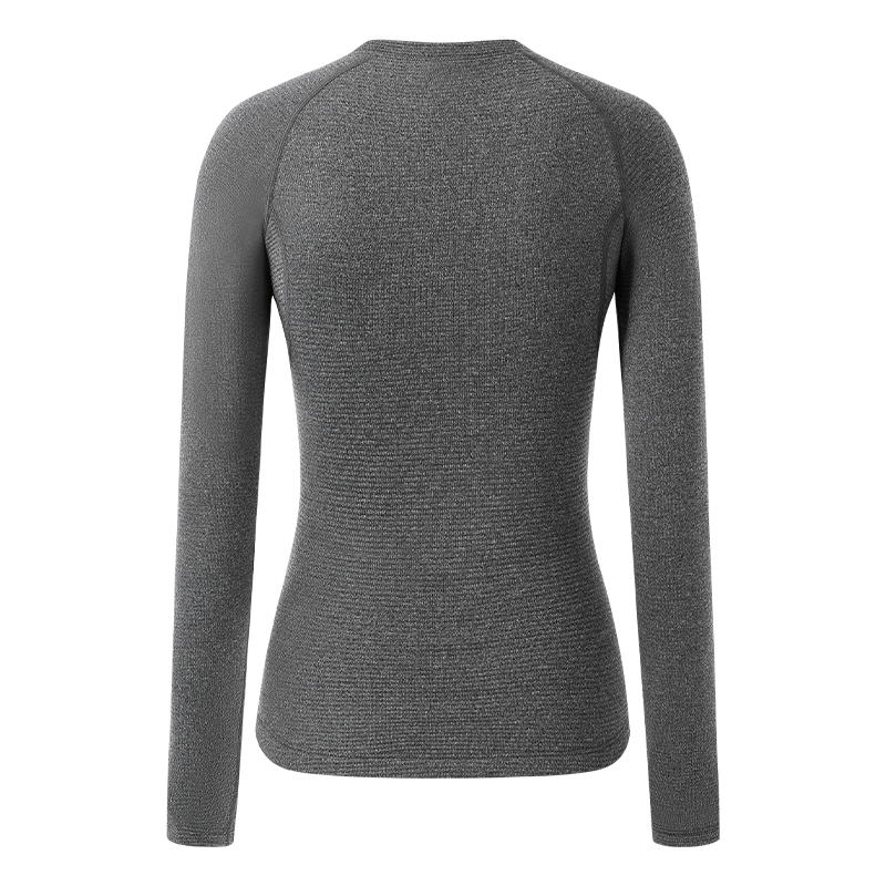 Women's Merino Wool L/S Base Layer SI-1 Youwu-Dark Hemp Gray