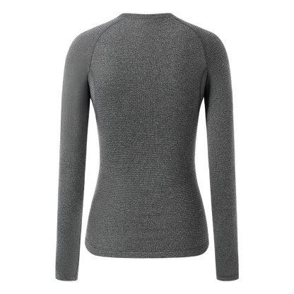 Women's Merino Wool L/S Base Layer SI-1 Youwu-Dark Hemp Gray