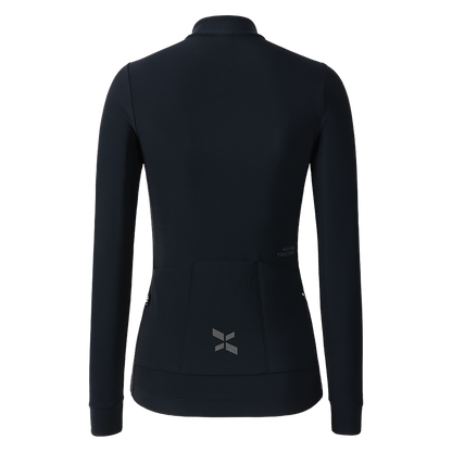 Women's Training Thermal Cycling Jersey Jade-Black
