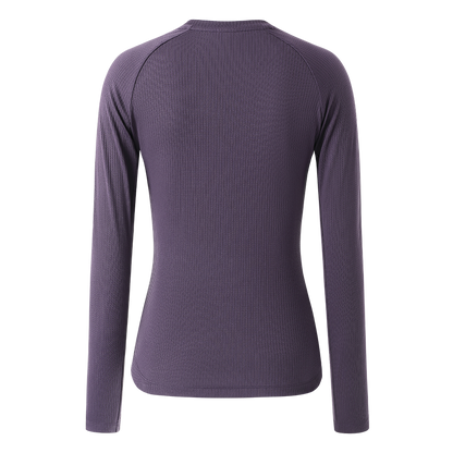 Capa base térmica de manga larga para mujer CL-1 Yougu-Morado