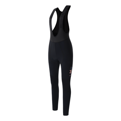 Women's Windproof Thermal Bib Tights PR-1 Black-Black