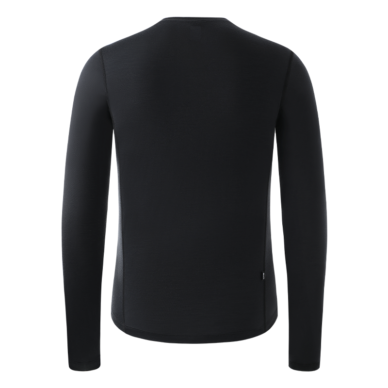 Men's Merino Wool L/S Base Layer PR-1 Xingchuan-Black