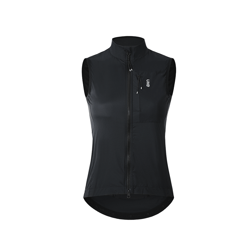 Women's Cycling Gilet CL-1 Flourishing -Black
