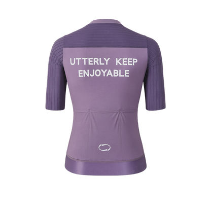 Women's Short Jersey Road  RP600-Deep plum purple