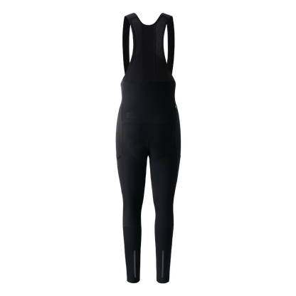 Women's Thermal Cargo Bib Tights CL-1 Qingye-Black