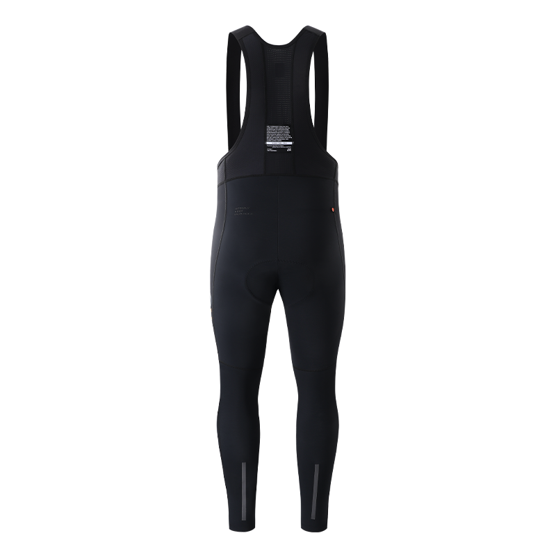 Men's Windproof Thermal Bib Tights PR-1 Shan Sui-Black