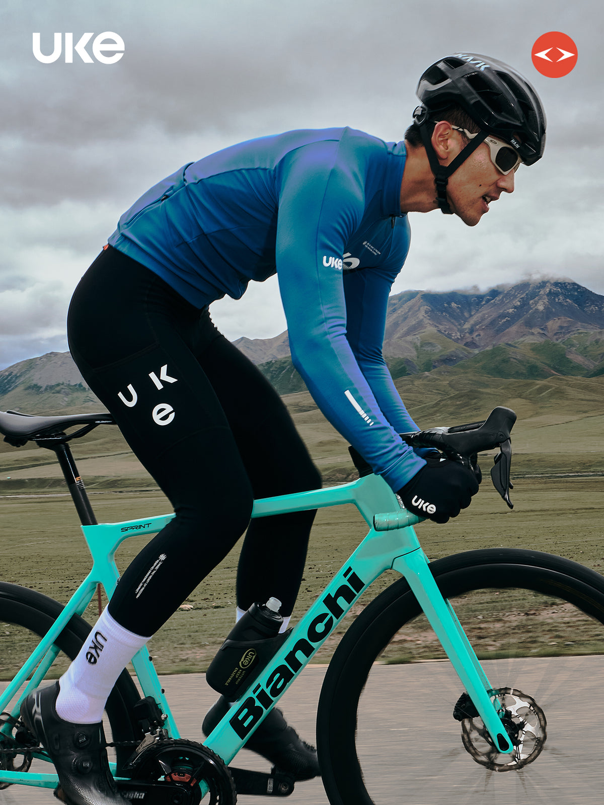 Men's Autumn/Winter Thermal Cargo Bib Tights CP915