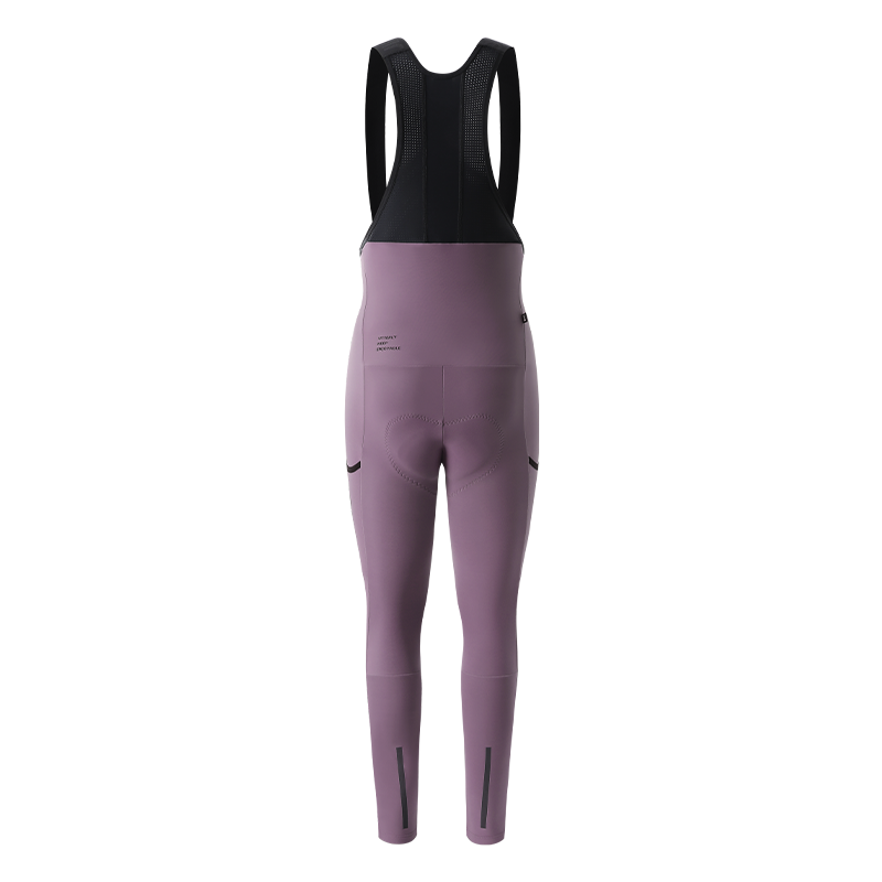 Women's Thermal Cargo Bib Tights CL-1 Qingya-Wisteria