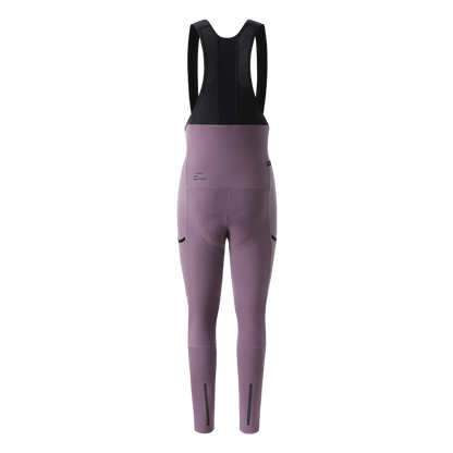Women's Thermal Cargo Bib Tights CL-1 Qingya-Wisteria