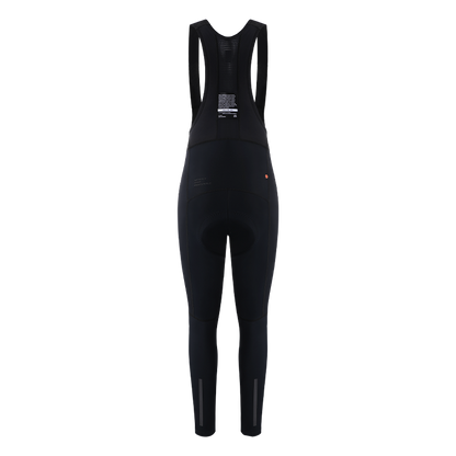 Women's Windproof Thermal Bib Tights PR-1 Black-Black