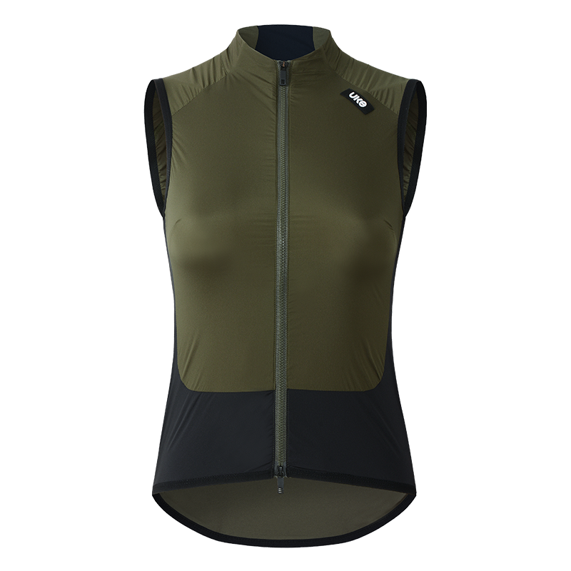 Women's  Cycling Gilet CL-1 WindNight-Olive Green