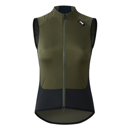 Women's  Cycling Gilet CL-1 WindNight-Olive Green