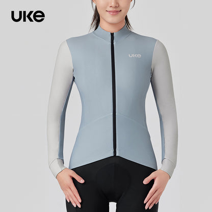 Women's Thermal LS Jersey CL-1 Riding Rhyme-Pale Blue Grey