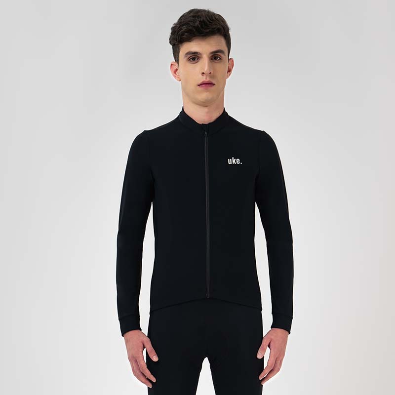 Men's Training Thermal Cycling Jacket Ocean-Black