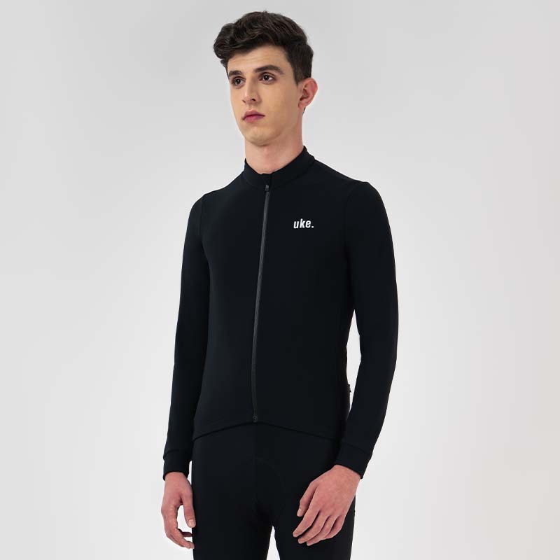 Men's Training Thermal Cycling Jacket Ocean-Black