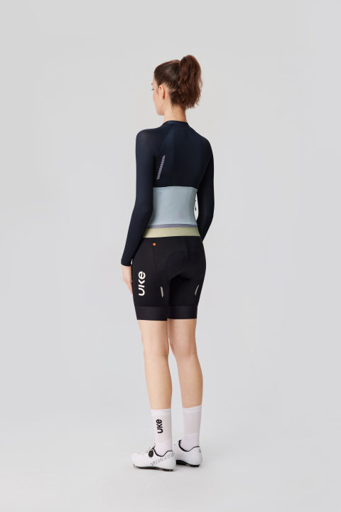 Jersey manga larga para mujer SI-1 YunYu-Negro