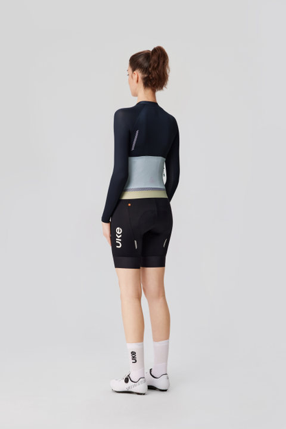 Jersey manga larga para mujer SI-1 YunYu-Negro