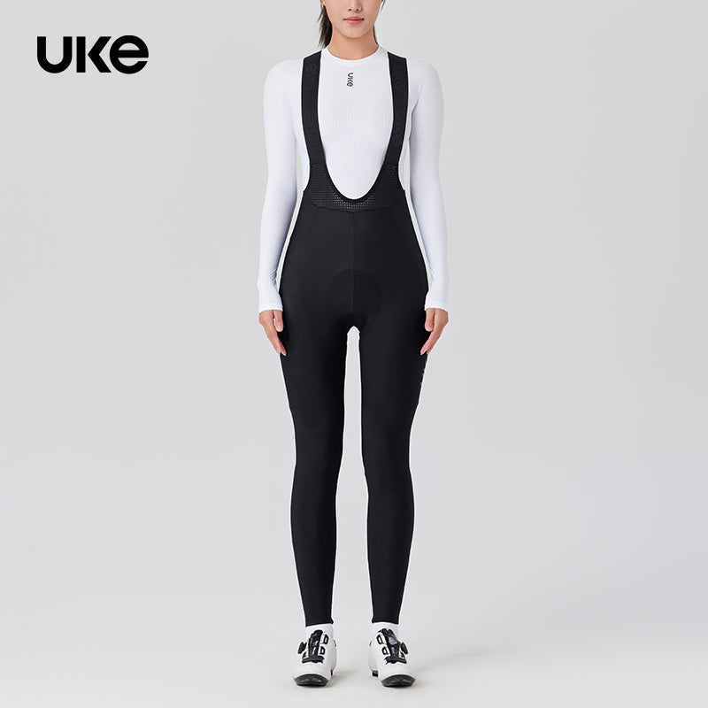 Women's Thermal Cargo Bib Tights CL-1 Qingye-Black