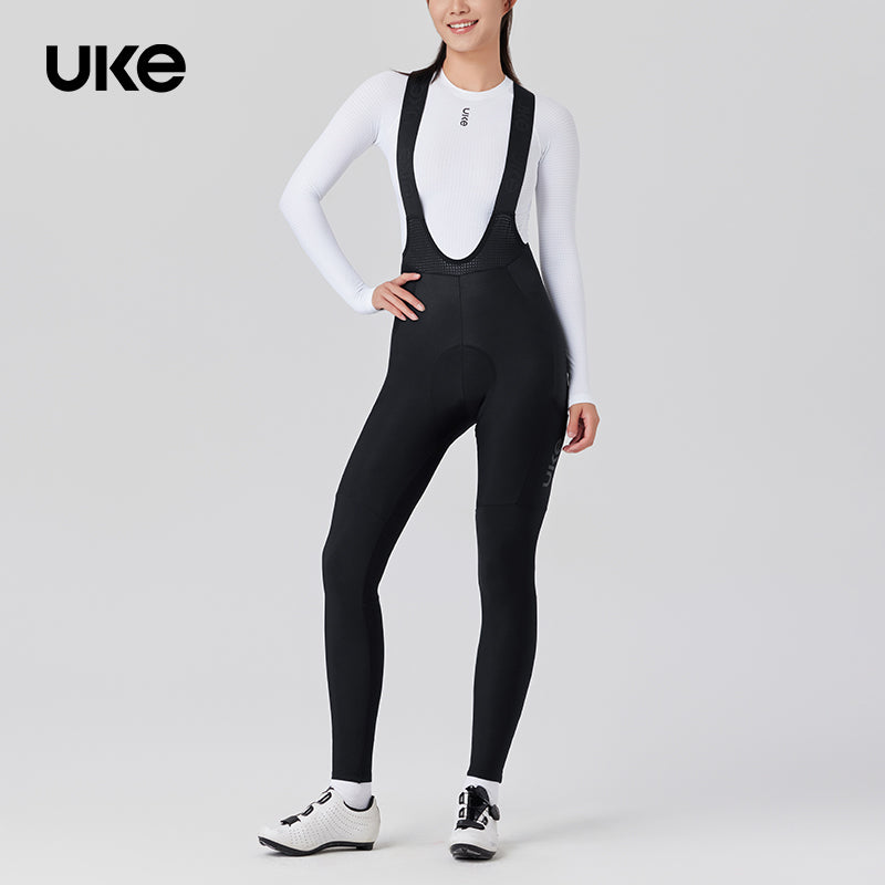 Women's Thermal Cargo Bib Tights CL-1 Qingye-Black
