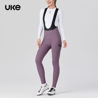 Women's Thermal Cargo Bib Tights CL-1 Qingya-Wisteria