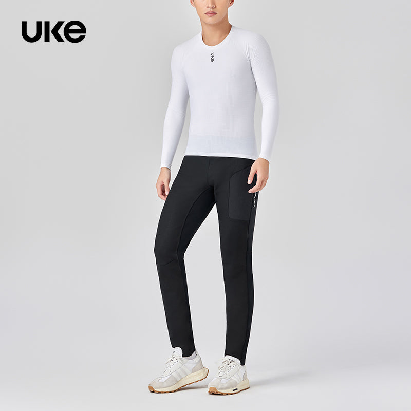 Men's Windproof Thermal Tights CL-1 Thunder Trace（No cushion）-Black