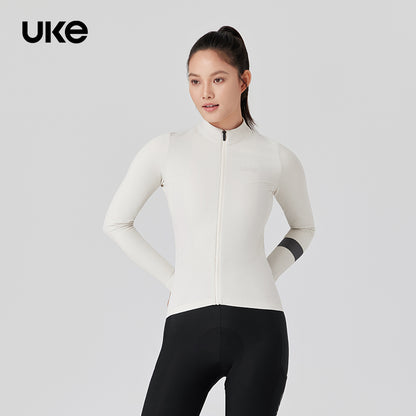 Women's Thermal Cycling Jacket CL-1 Chasing Dreams-Milk White