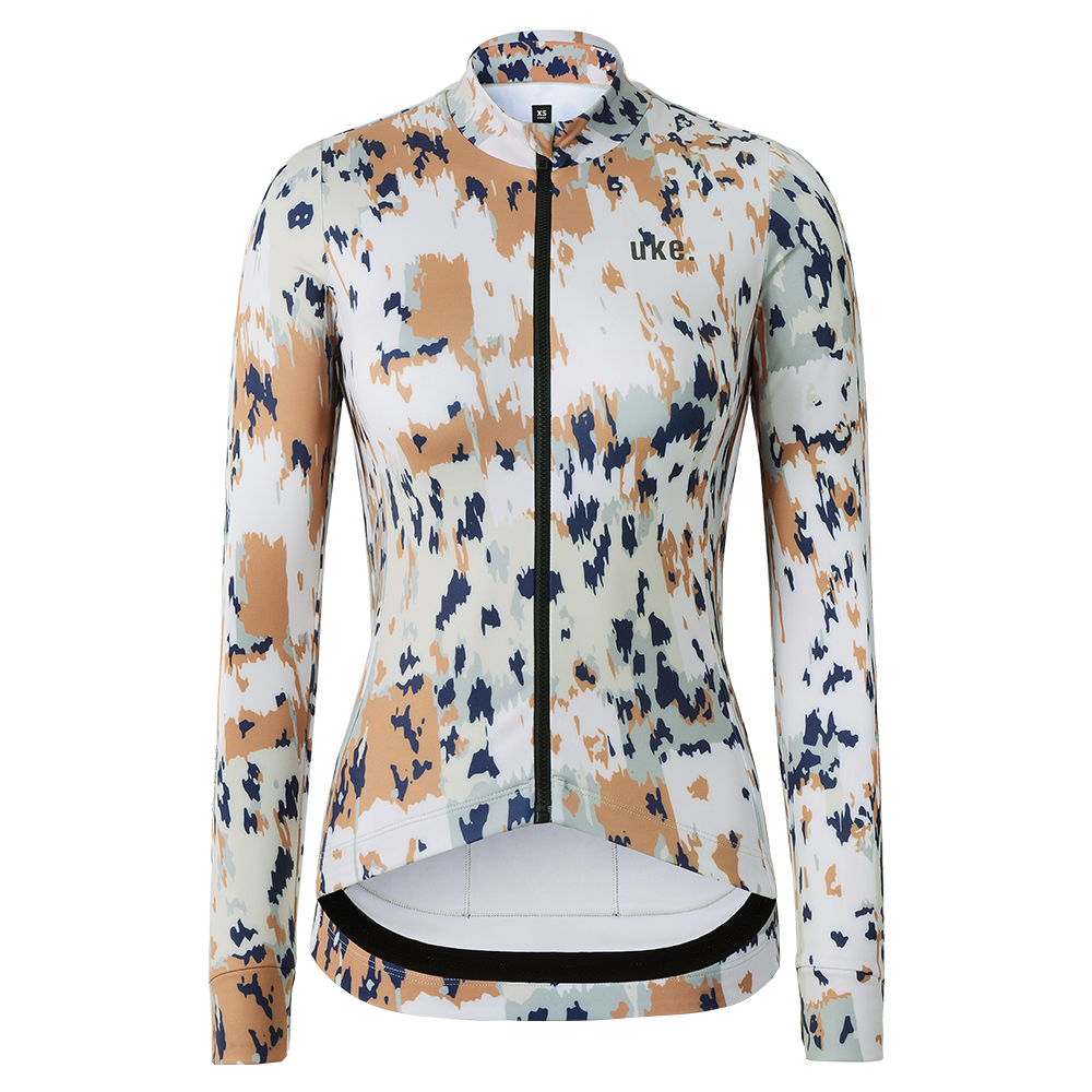 Women's Training Thermal Cycling Jersey Motley-Camouflage