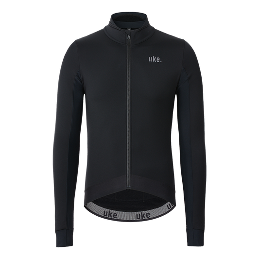 Men's Training Thermal Cycling Jacket Black-Galaxy