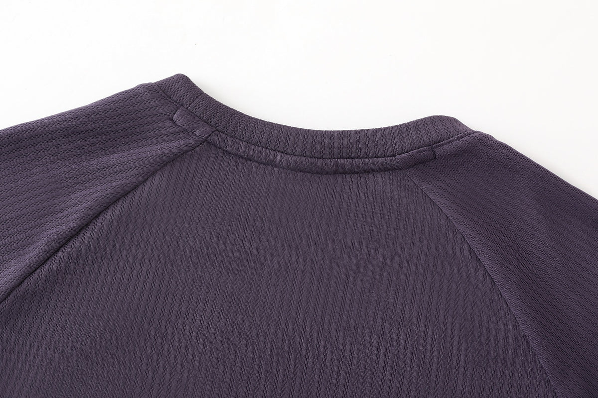 Capa base térmica de manga larga para mujer CL-1 Yougu-Morado