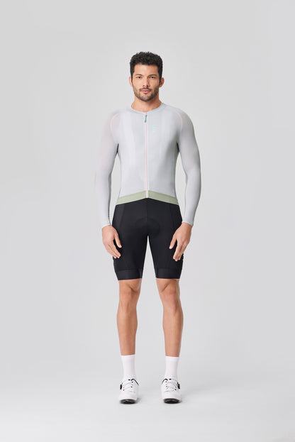Men's LS Jersey SI-1 Qingzhang-Silver blue