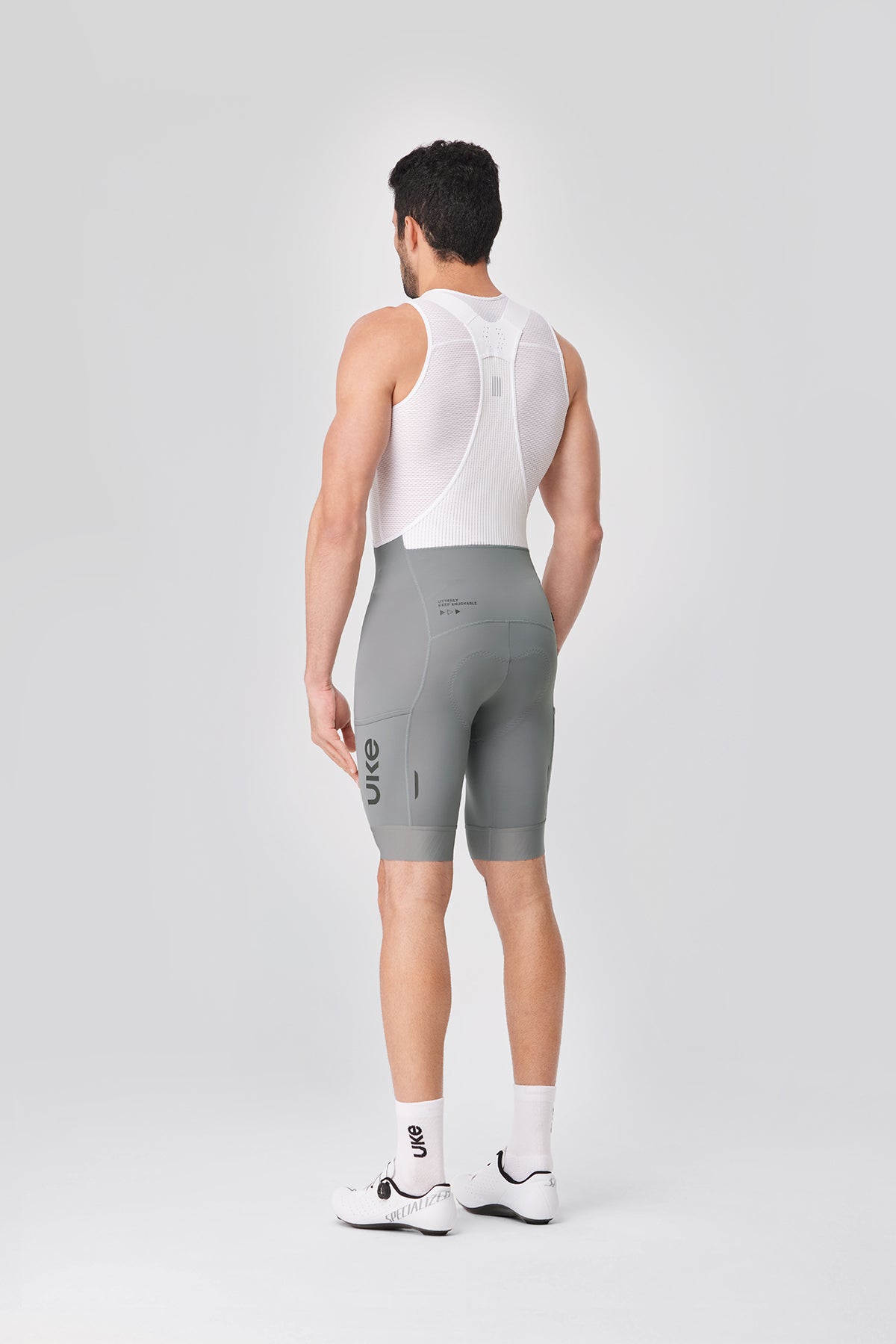 Men's Cargo Bib Shorts CL-1 Gaowu -Silver moon