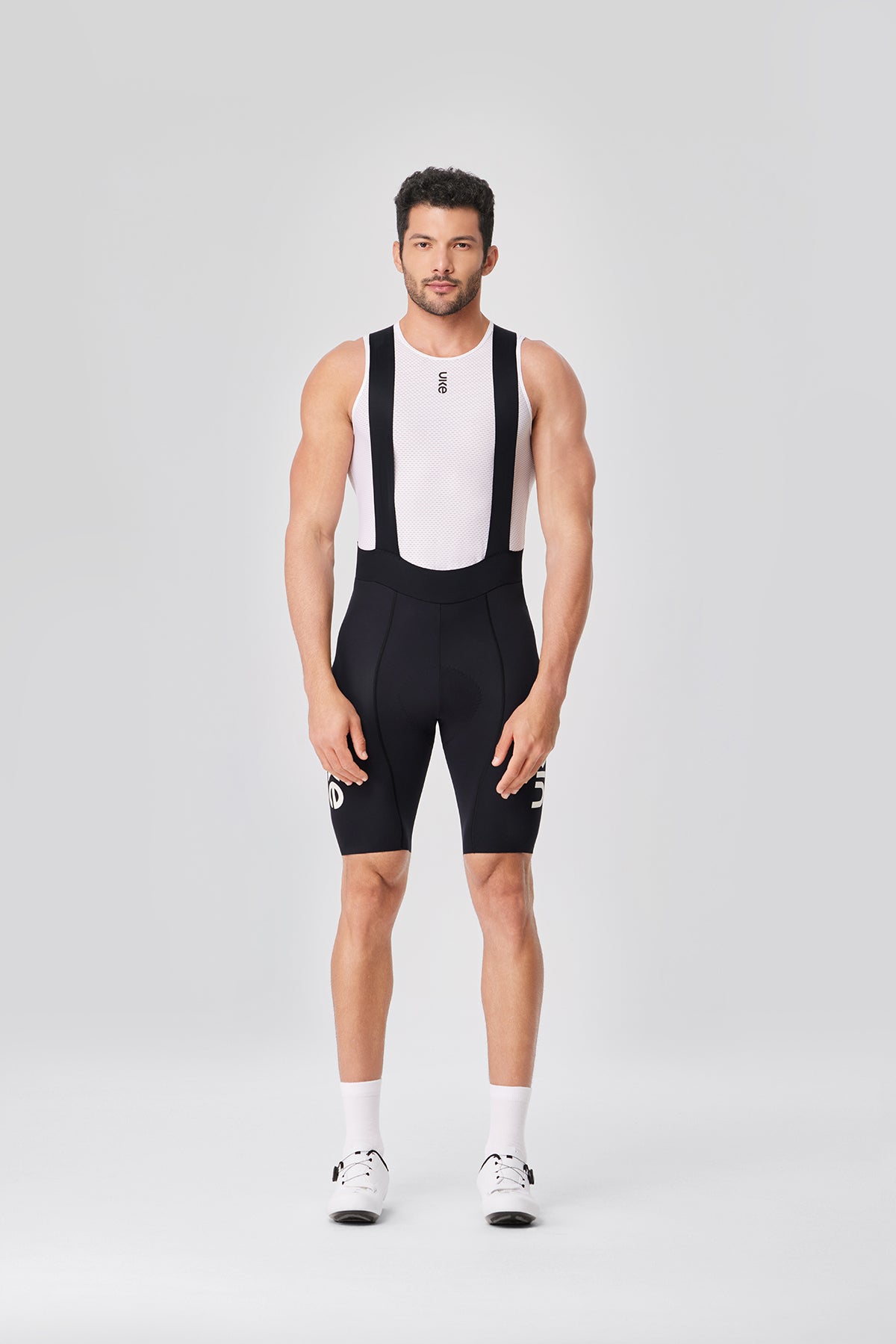Men's Seamless Bib Shorts SI-1 Shatter the sky - Black