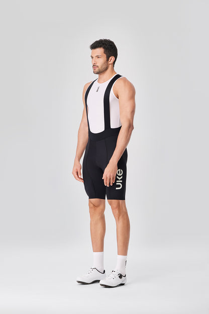 Men's Seamless Bib Shorts SI-1 Shatter the sky - Black