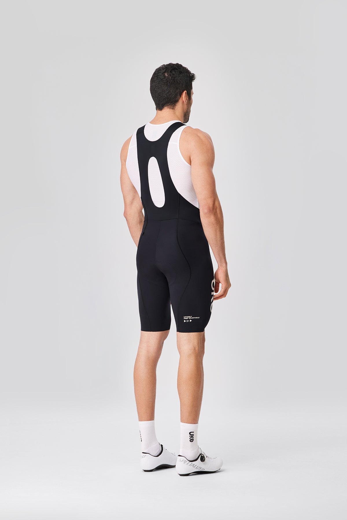 Men's Seamless Bib Shorts SI-1 Shatter the sky - Black