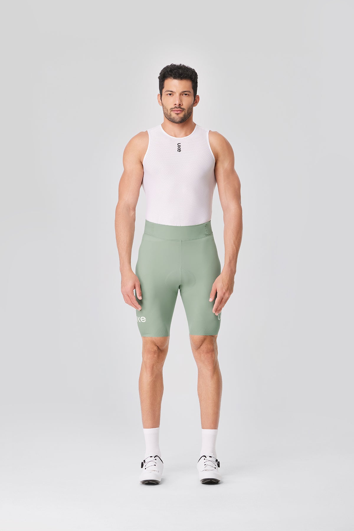 Men's Seamless Cycling Shorts SI-1 ChengYe -Sage green