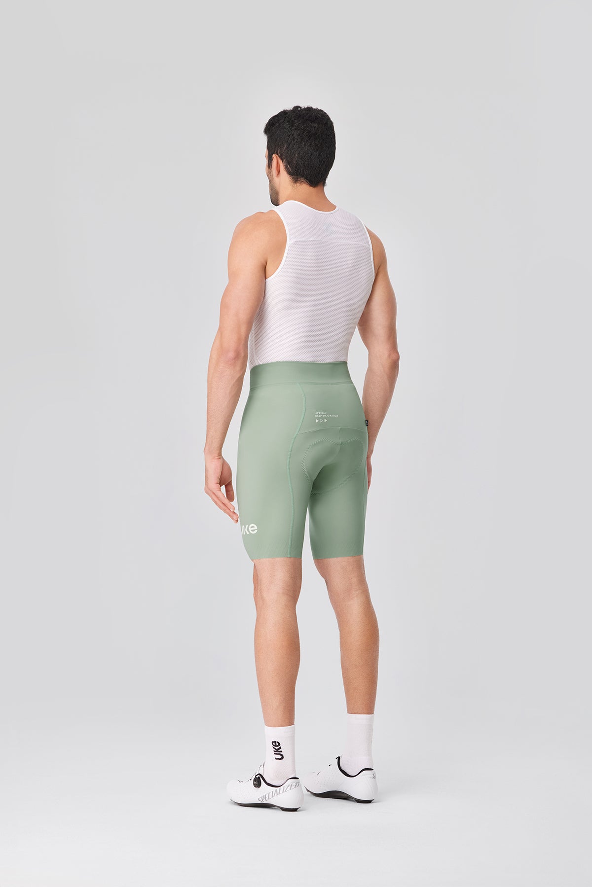 Men's Seamless Cycling Shorts SI-1 ChengYe -Sage green