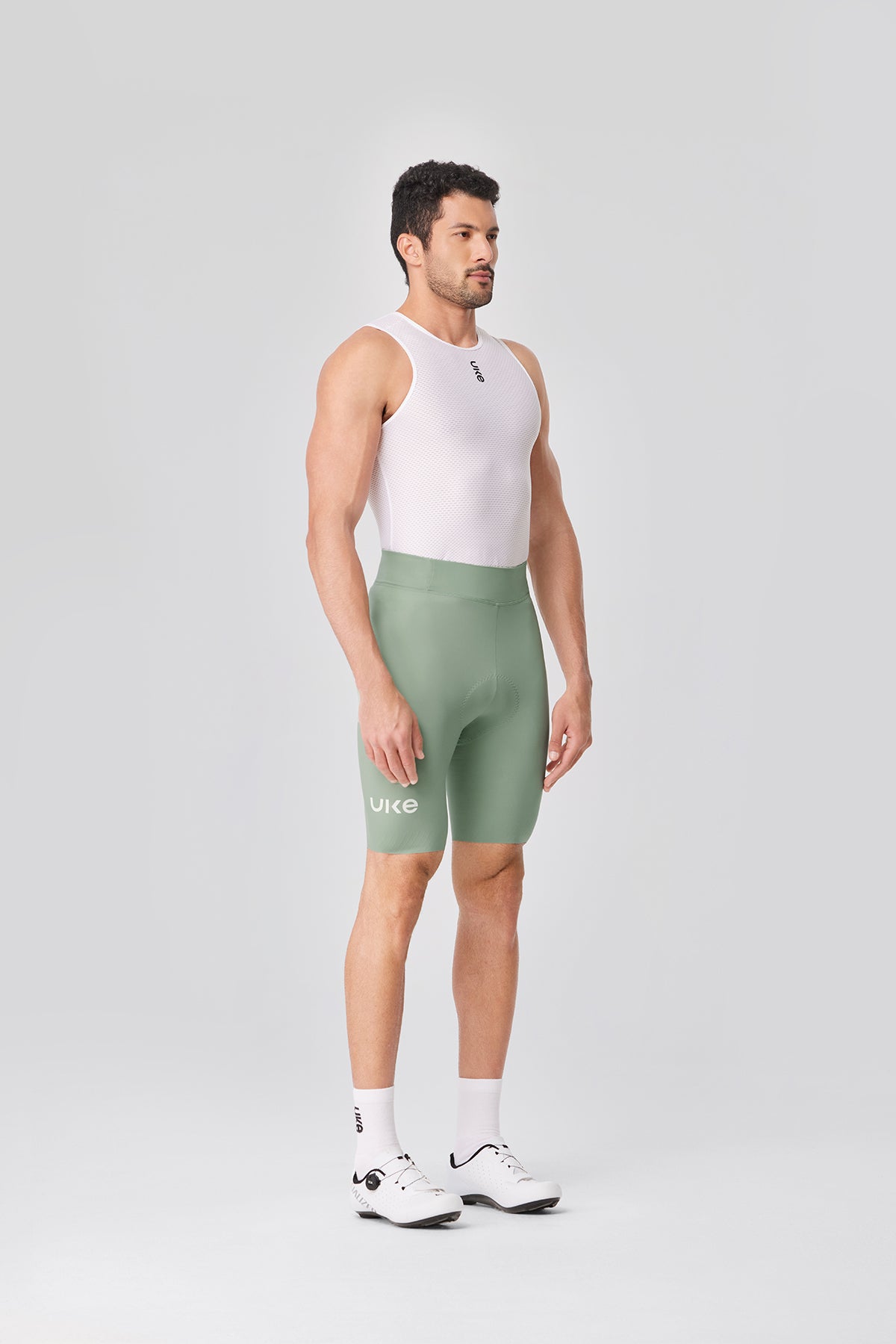 Men's Seamless Cycling Shorts SI-1 ChengYe -Sage green