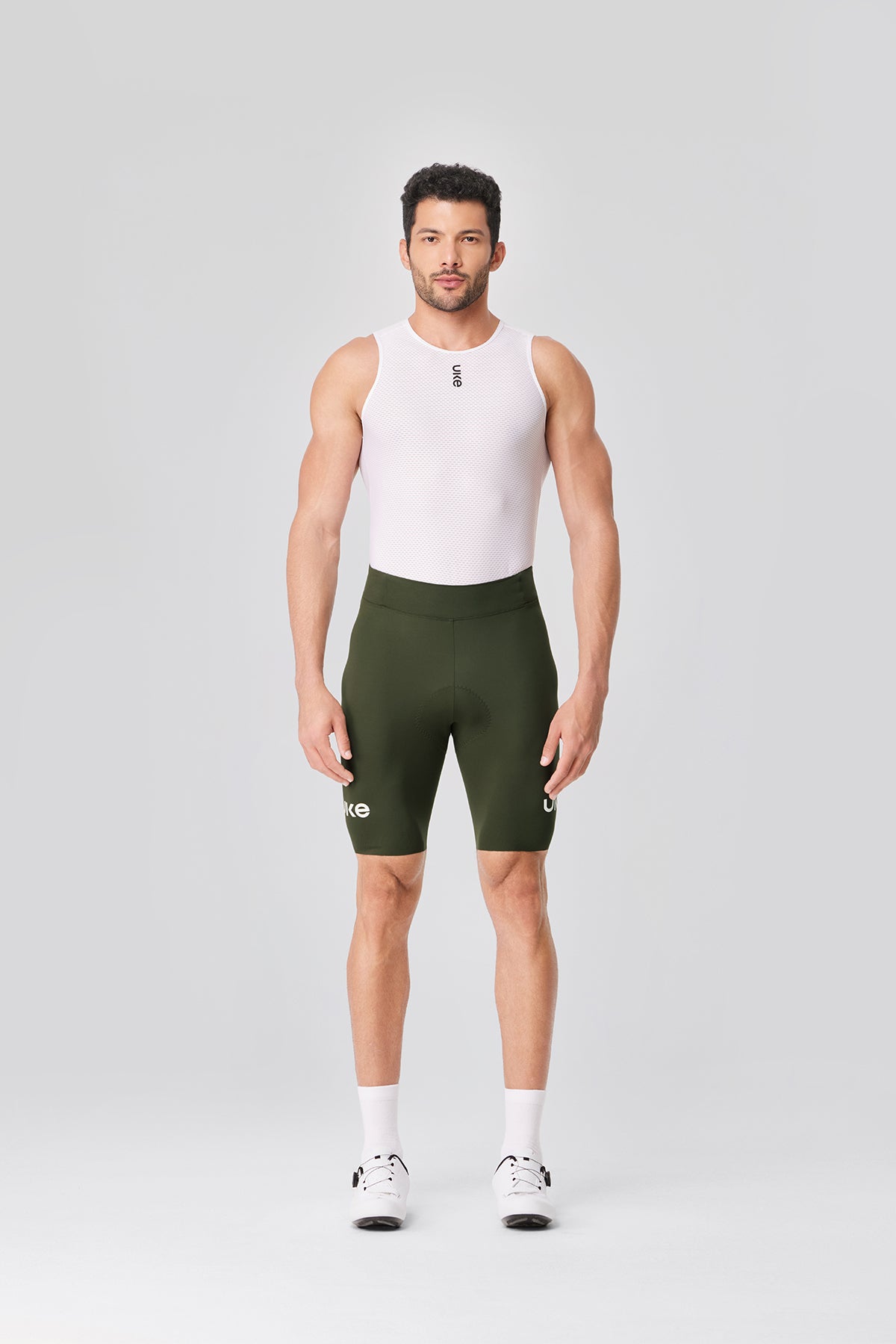 Men's Seamless Cycling Shorts SI-1 ChengYe -Olive Green
